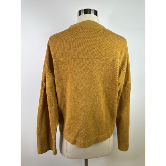 Madewell Texture & Thread dolman sleeve half button up women’s knit top - Picture 6 of 11